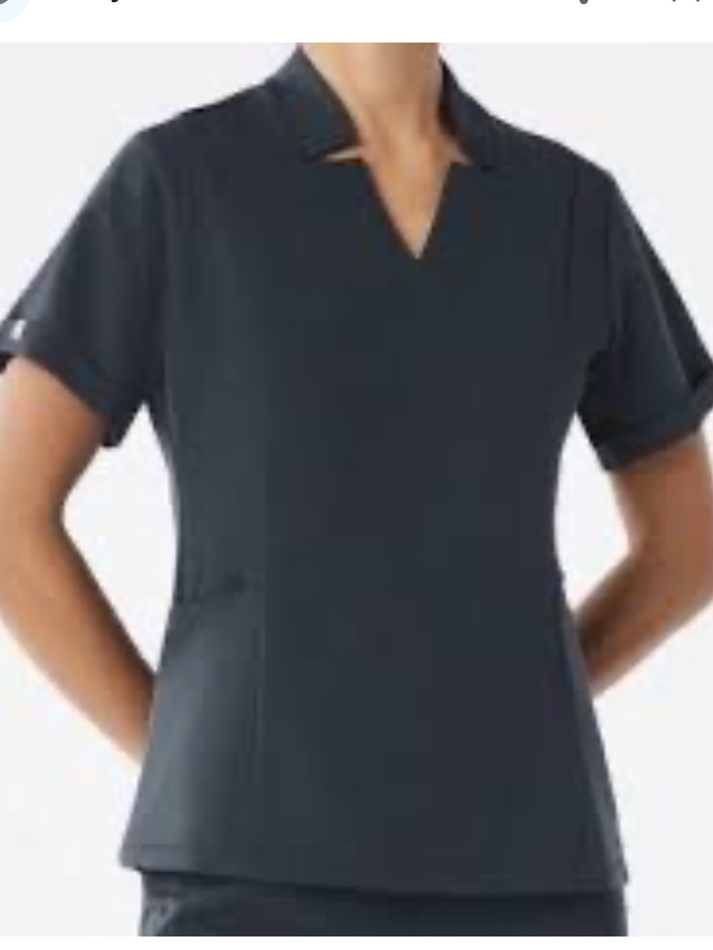 FIGS Discontinued Inala Slim Scrub Top Dark Harbor? Blue Grey Large